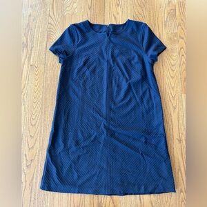 NEW ANN TAYLOR Navy stripe shift dress sz XL Petite